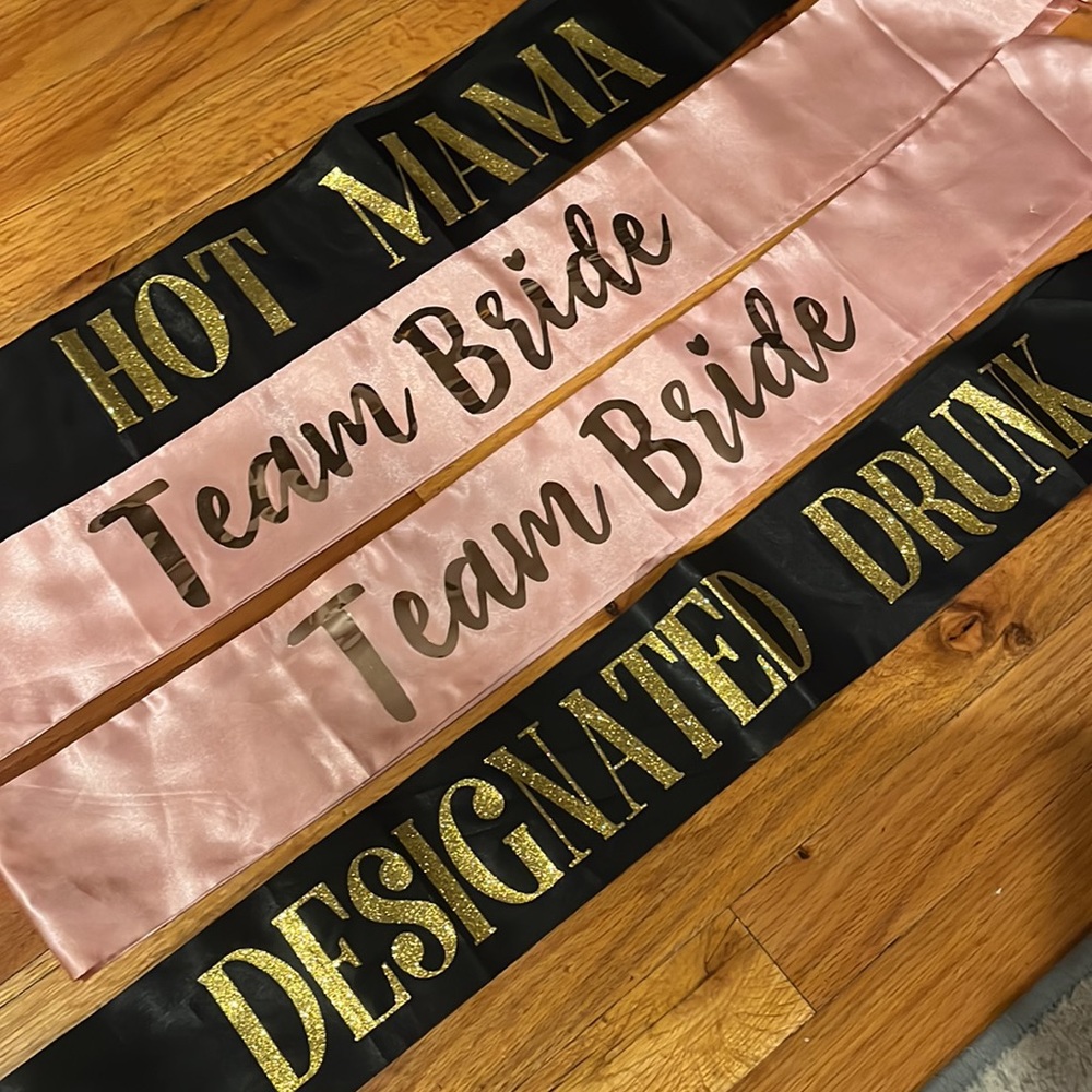 Bachelorette sashes